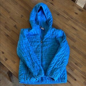 REI Kids Bright Blue Hooded Puffer Jacket